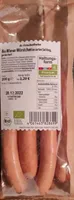 Bio Wiener Würstchen im zarten Saitling, geräuchert