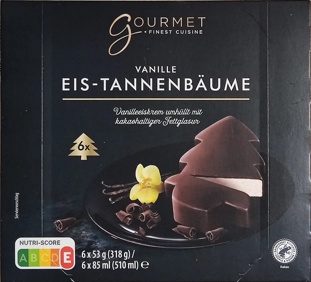 Eis-Tannenbäume Vanille