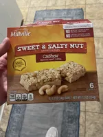 SWEET & SALTY NUT GRANOLA BARS Cashew dipped in yogurt coating
