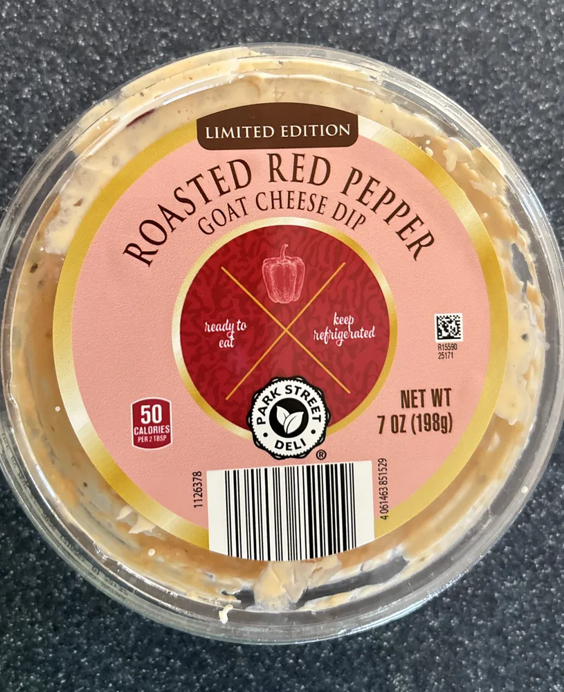 Roasted Red Pepper Goat cheese Dip