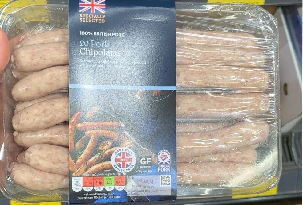 20 Pork Chipolatas