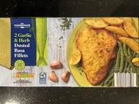 2 Garlic & Herb Dusted Basa Fillets