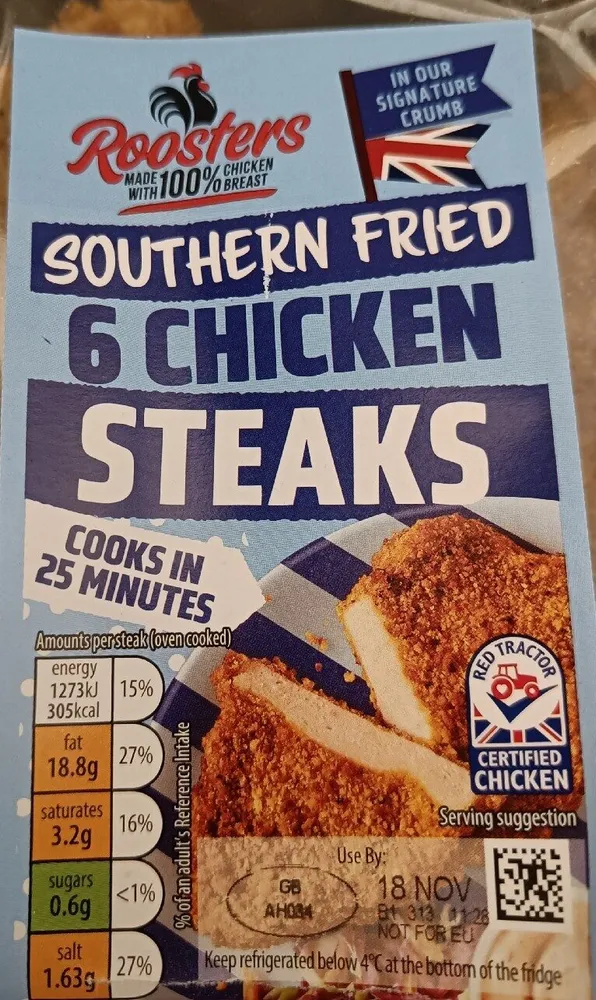 Southern Fried 6 Chicken Steaks