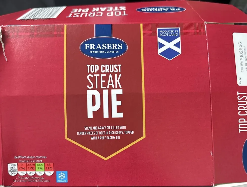 Top Crust Steak Pie