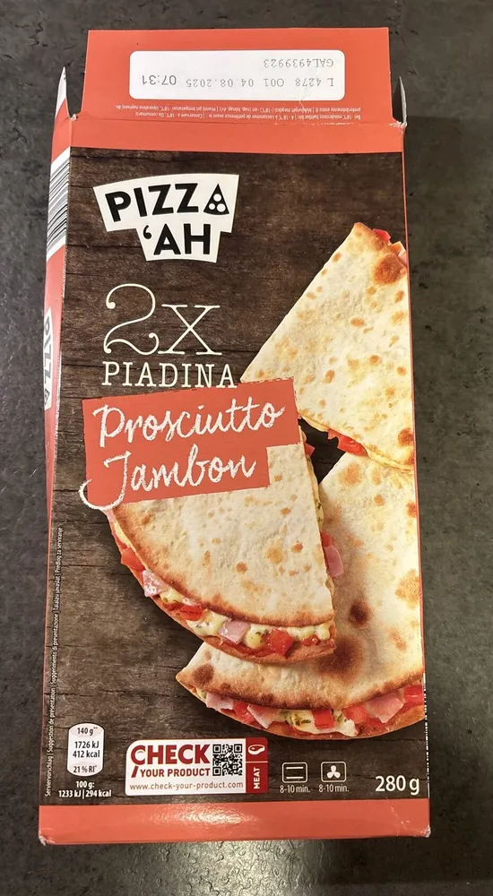 Piadina prosciutto
