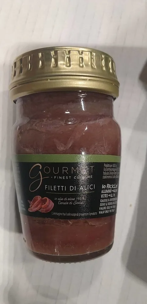 Filetti di alici in olio di oliva