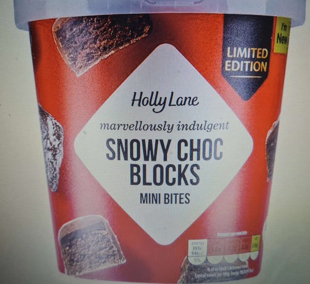Snowy choc blocks