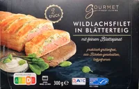 Wildlachsfilet in Blätterteig mit feinem Blattspinat