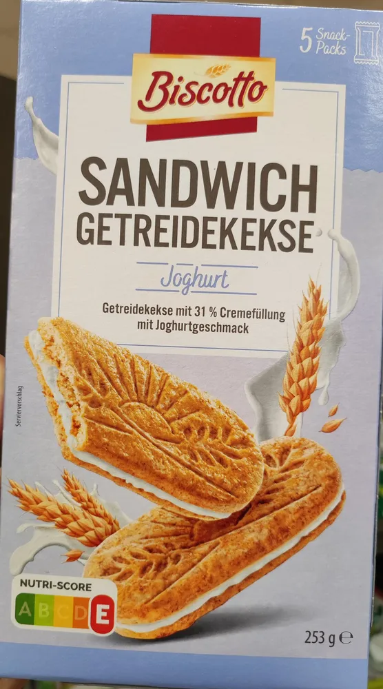 Sandwich-Getreidekekse - Joghurt