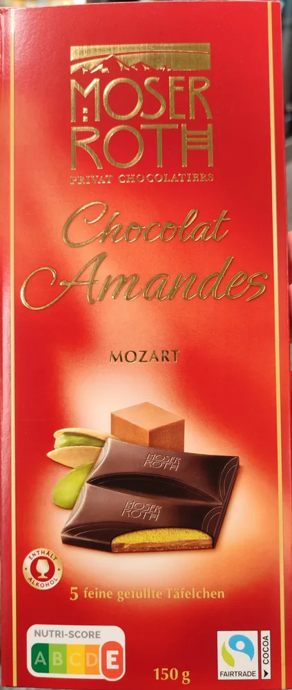 Chocolat amandes Mozart