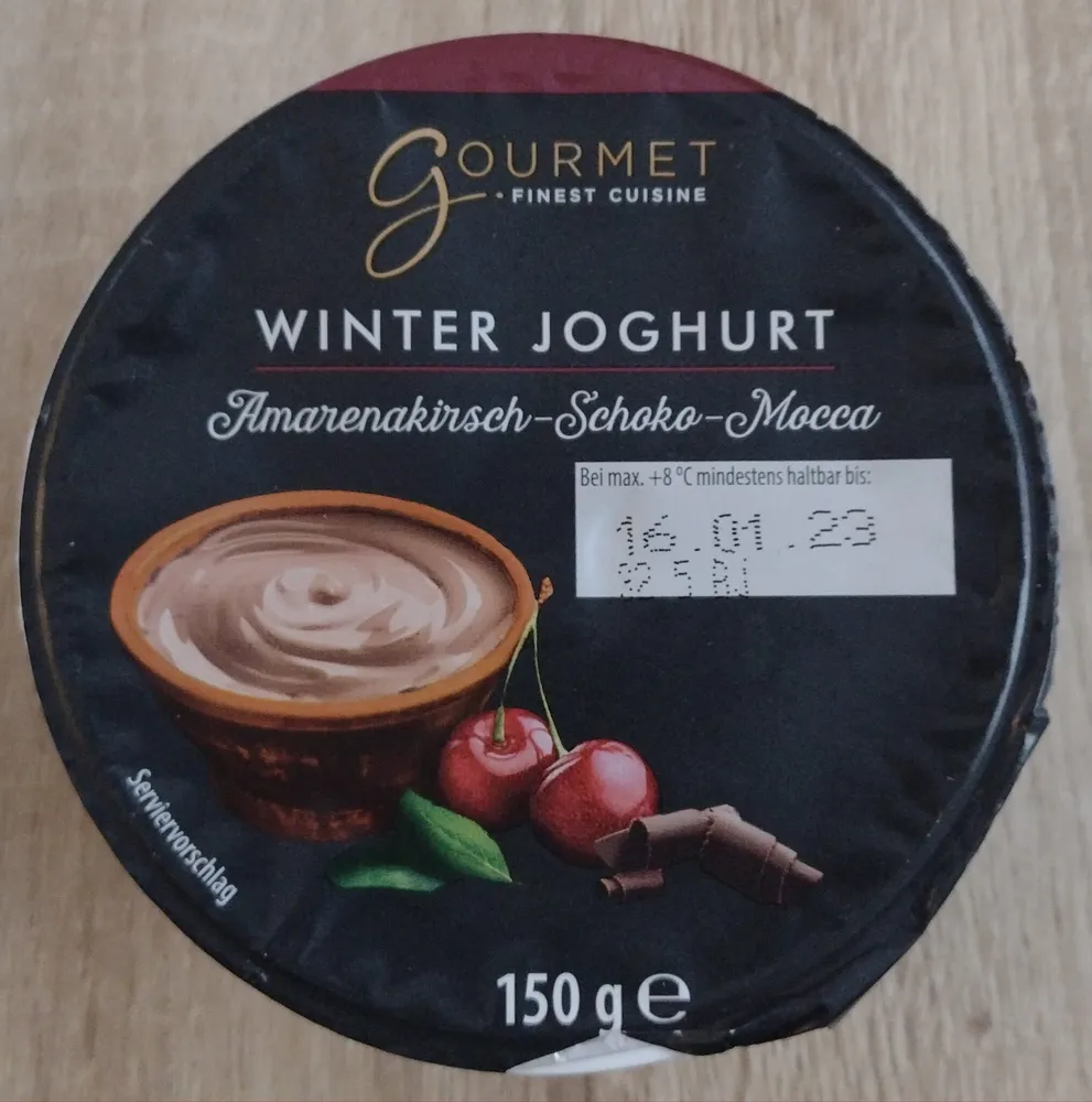 Winter Joghurt Kirsch Schoko Mocca