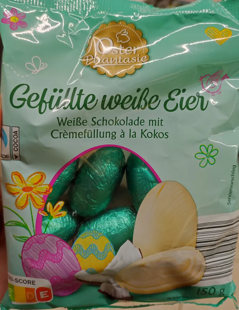 Gefüllte weiße Eier
