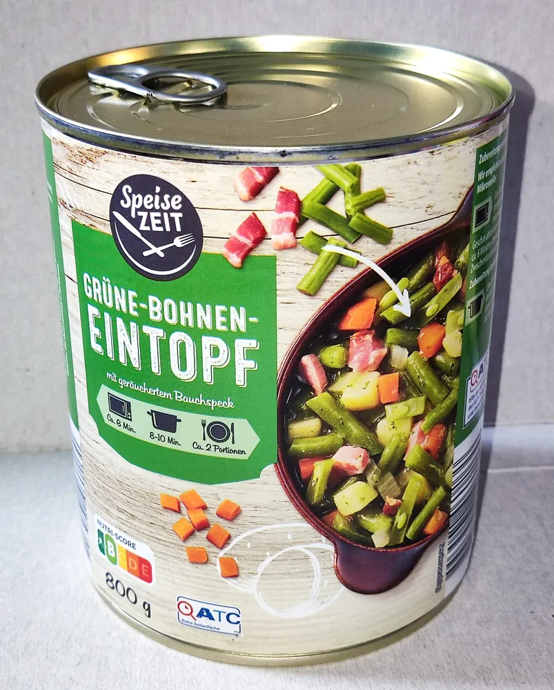 Grüne-Bohnen-Eintopf mit Bauchspeck
