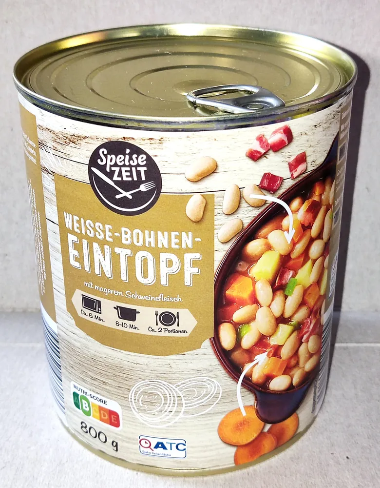 Weiße-Bohnen-Eintopf mit Schweinefleisch