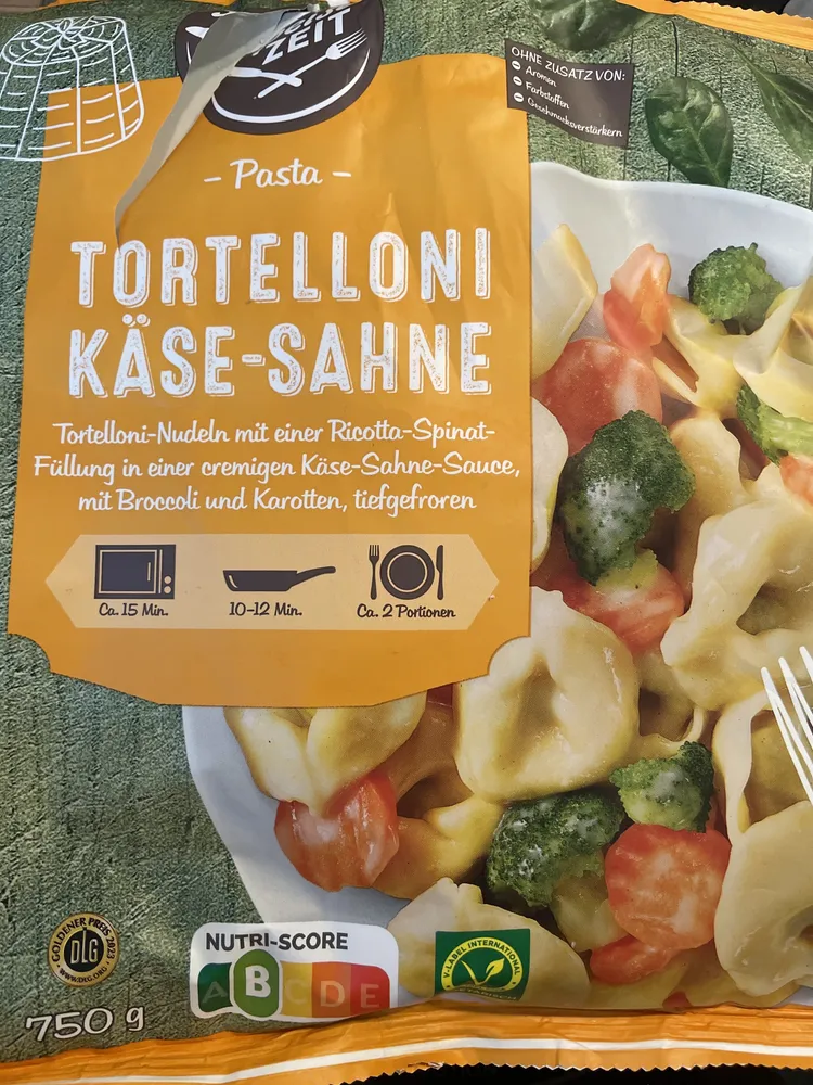 Tortelloni Käse-Sahne