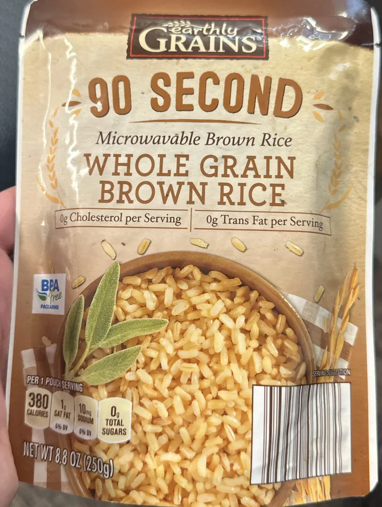Microwavable Brown Rice Whole Grain Brown Rice