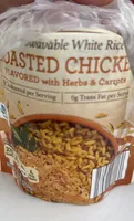 Microwavable White Rice Roasted Chicken flavored with Herbs & Carrots