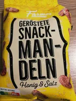 geröstete Snack-Mandeln, Honig & Salz