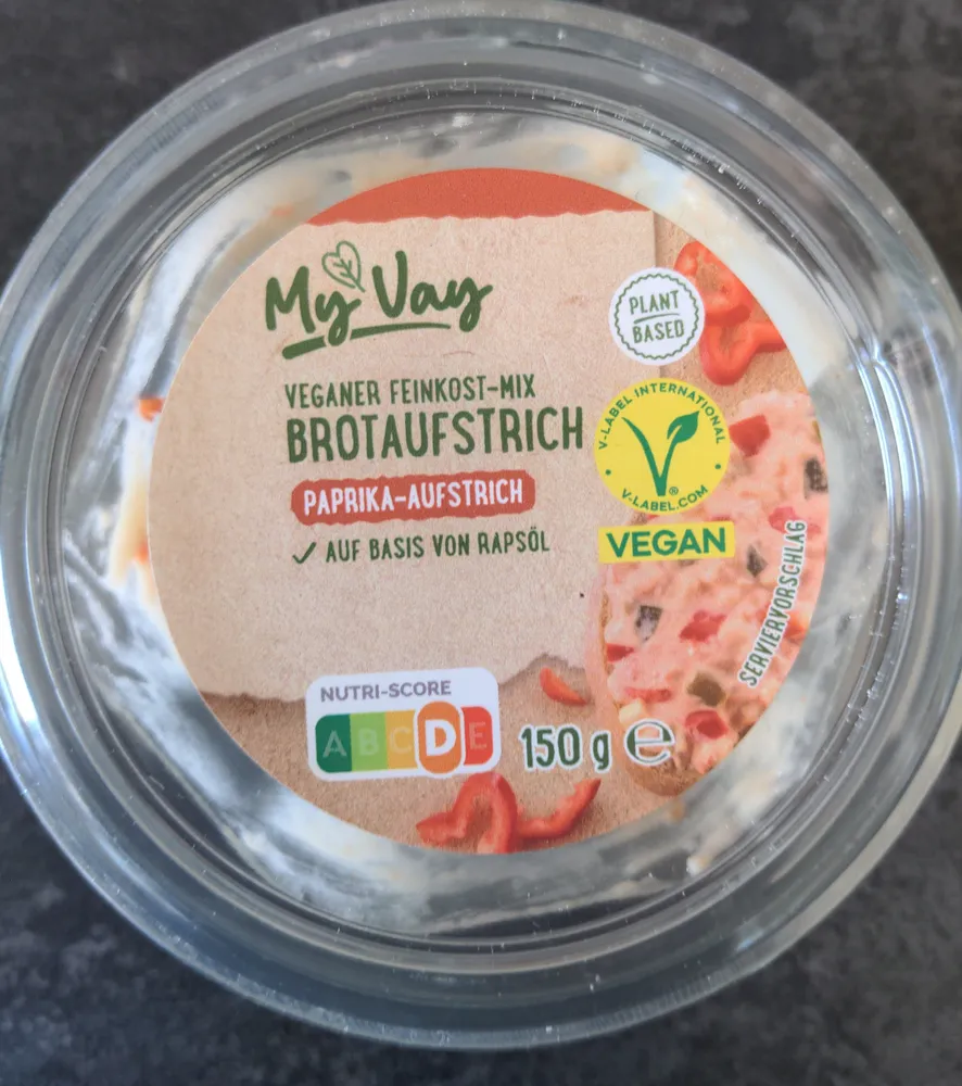 veganer Feinkost-Mix Brotaufstrich wie Käse-Kirsch-Paprika-Aufstrich