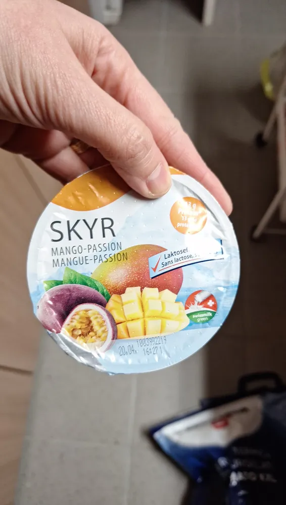 Skyr mangue et fruit de passion