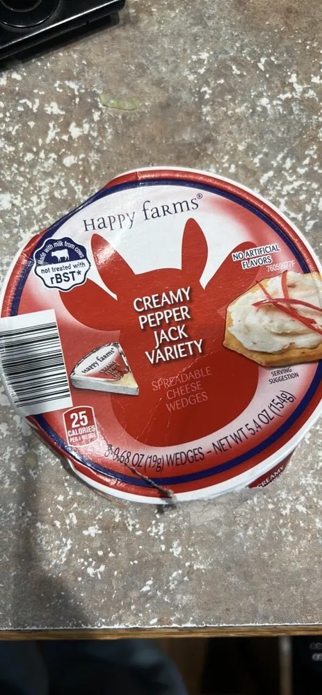 CREAMY PEPPER JACK VARIETY SPREADABLE CHEESE WEDGES