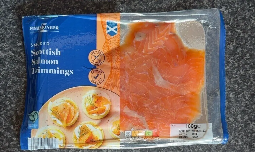 Scottish salmon trimmings