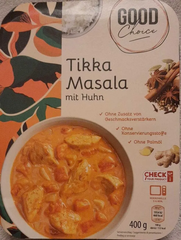Tikka Masala mit Huhn