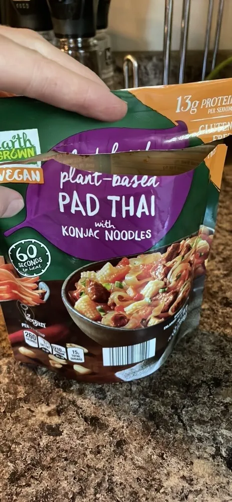 plant-based PAD THAI with KONJAC NOODLES