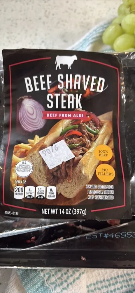 Beef Shaved Steak