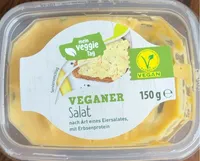 Veganer Salat nach Art eines Eiersalates