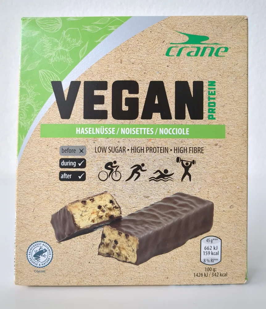 Vegan Protein Riegel - Haselnüsse