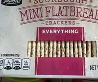 Sourdough mini flatbread crackers