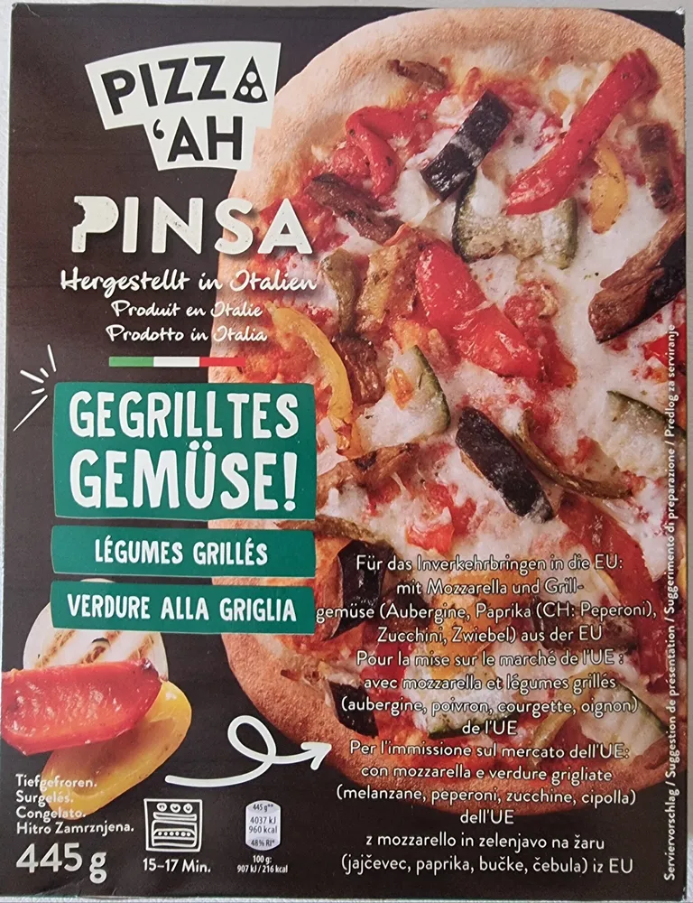 Pinsa gegrilltes Gemüse