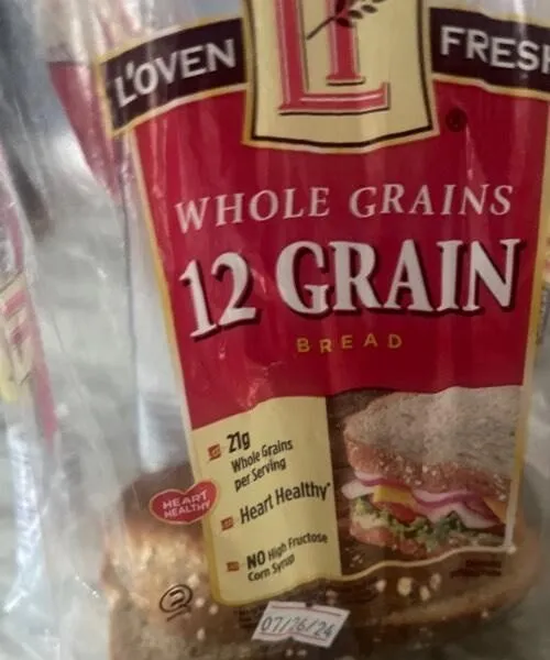 Whole grains 12 grain bread