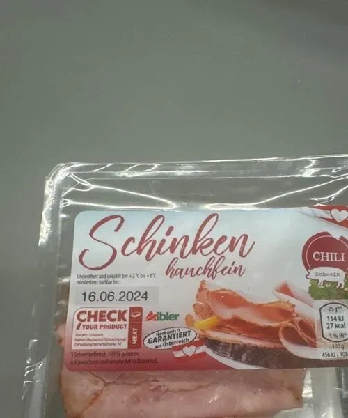Schinken hauchfein