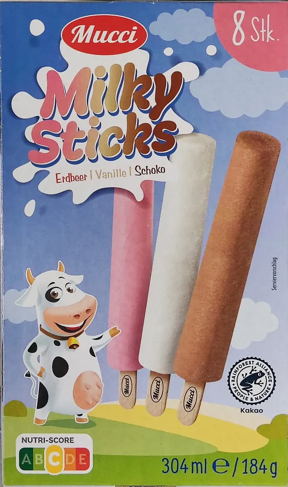 Milky Sticks - Erdbeer/Vanille/Schoko