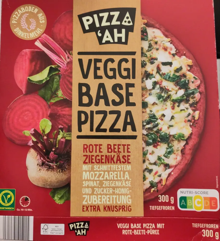 Pizza 'ah Rote Beete