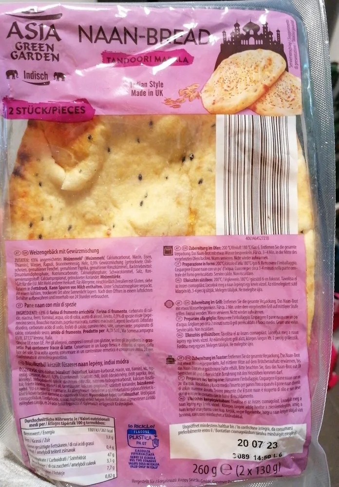 Naan Bread - Tandoori Masala