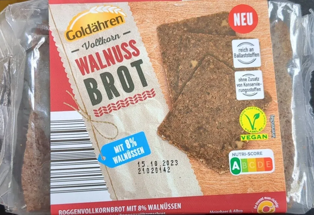 Vollkorn Walnuss Brot