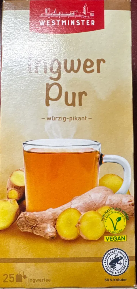 Ingwer Pur Teebeutel