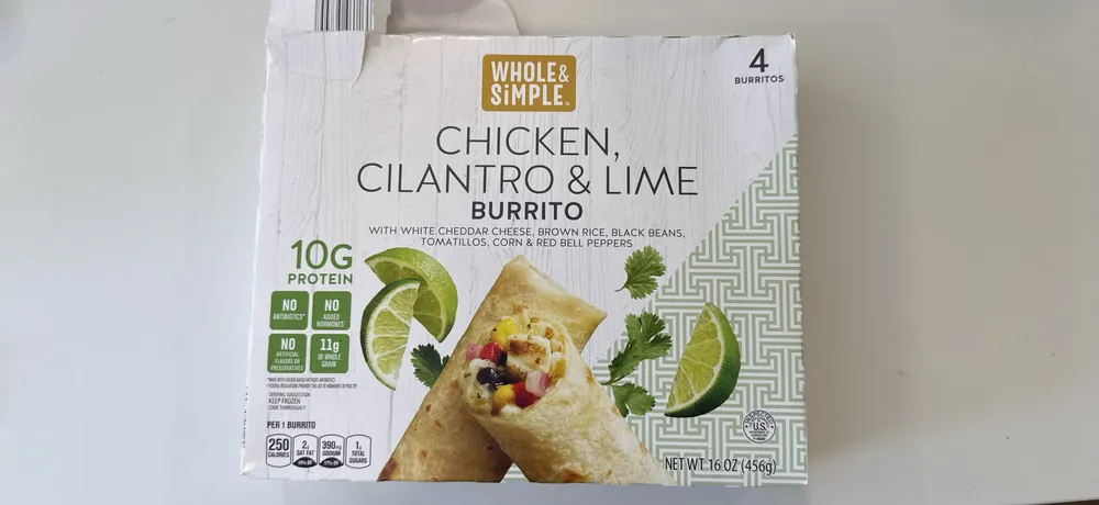 Chicken burrito