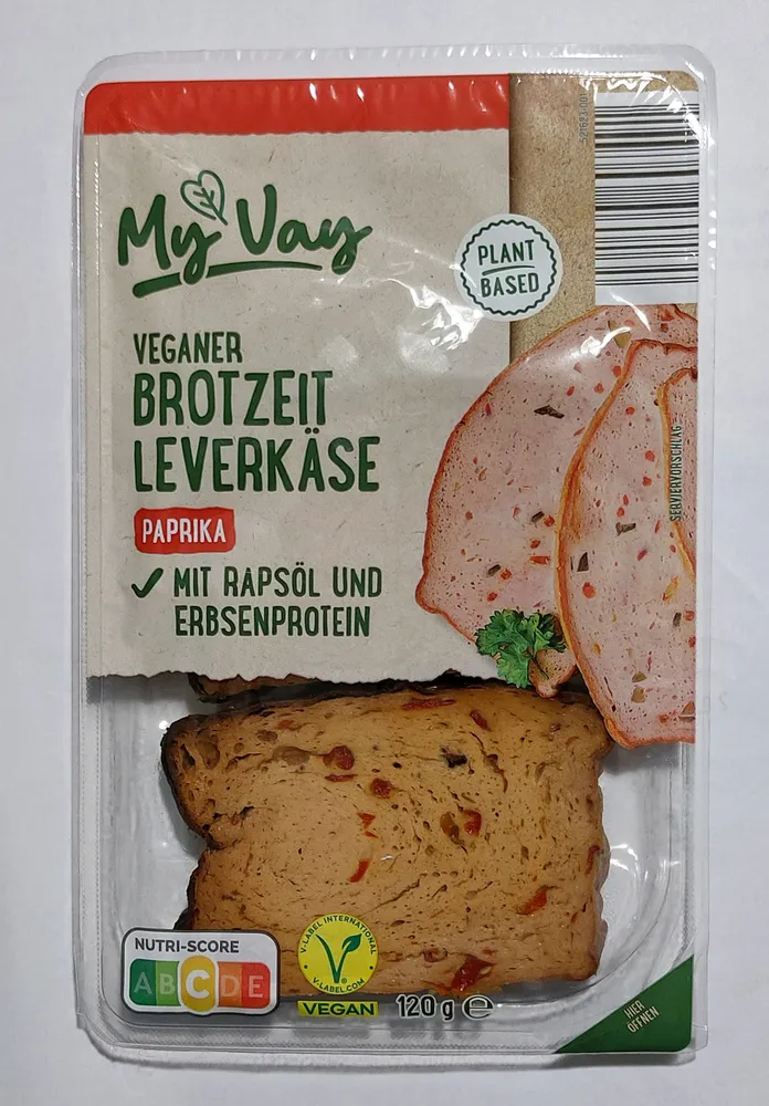Veganer Brotzeit-Leverkäse - Paprika