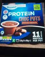 Protein choc pots with milk chocolate