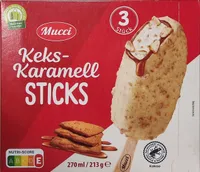 Keks-Karamell-Sticks - Weiße Schokolade