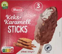 Keks-Karamell-Sticks - Milchschokolade