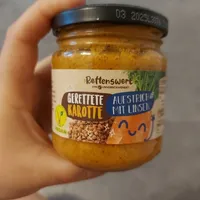 Gerettet Karotte Aufstrich mi Linsen