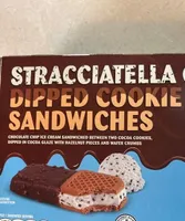 Stracciatella Dipped Cookie Sandwich