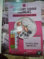 strawberry flavour meringues