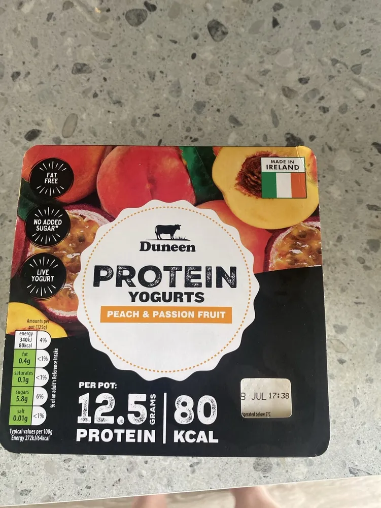 Protein Yogurts Peach & Passion Fruit