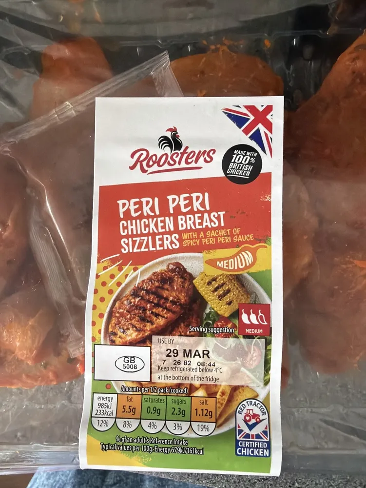 Peri Peri Chicken Breast Sizzlers